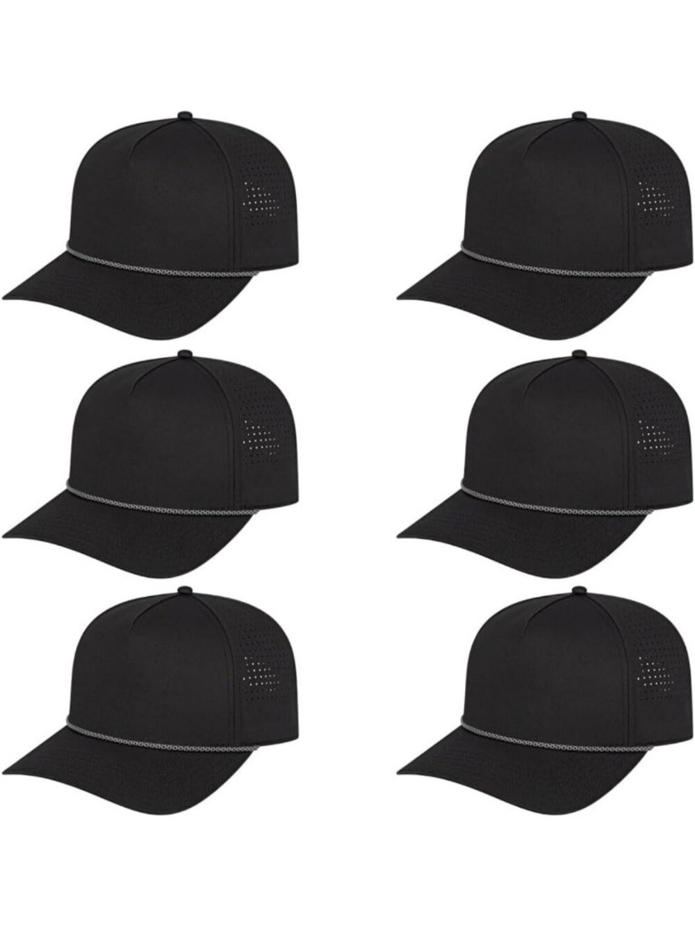 Breathable Summit Perforated Adjustable Snapback Hat - Perfect for Outdoor